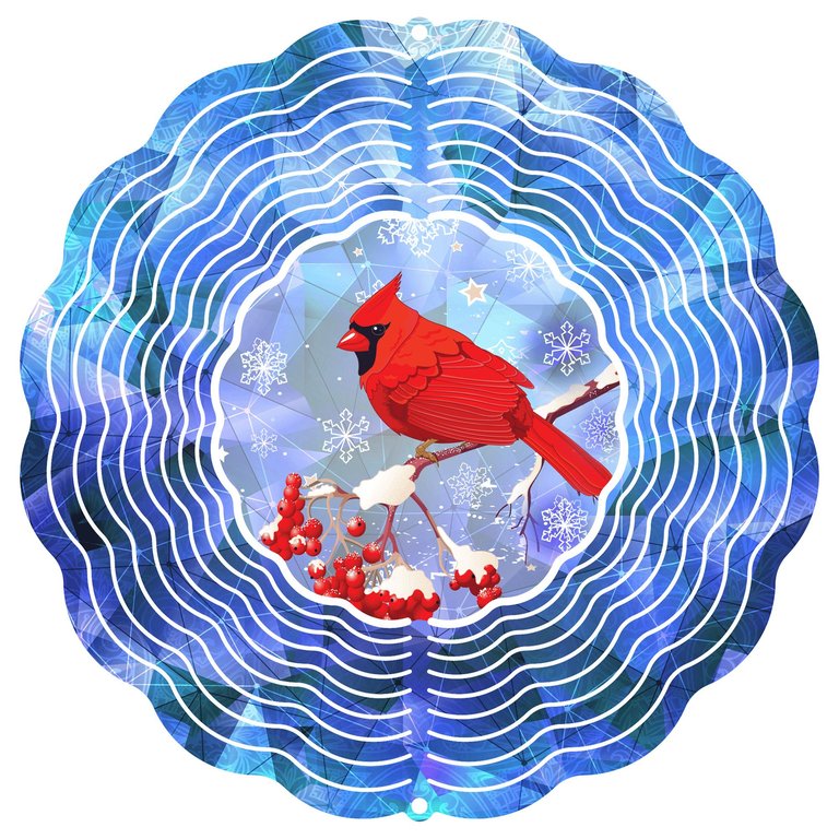 Winter Red Wind Spinner - Red