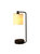 19" Table Lamp USB Port Fabric Shade - Black