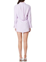 Troy Button Up Dress In Pink