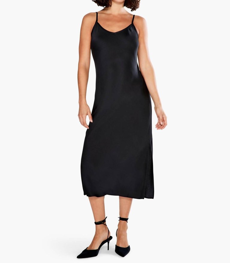 Crepe Slip Dress - Black Onyx