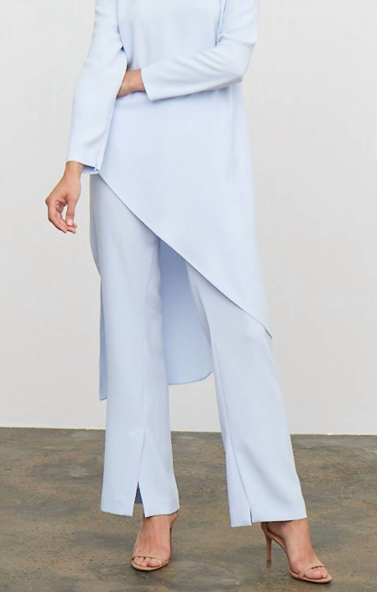 Drama Split Pant In Sky Blue - Sky Blue