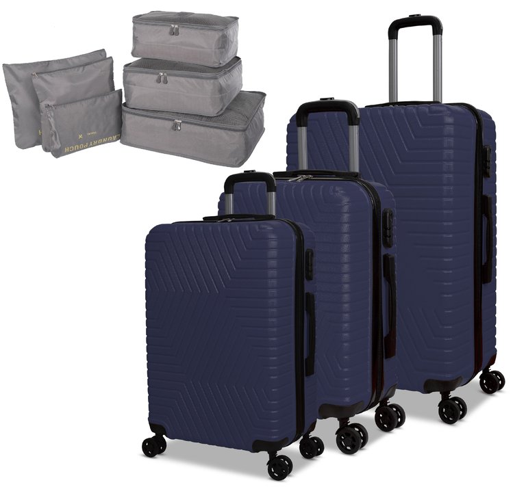 3 Piece Luggage Set With Free Gift - Dark Blue