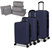 3 Piece Luggage Set With Free Gift - Dark Blue