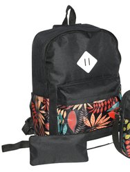 Backpack 3 Piece Set - Black