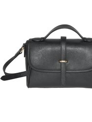 Crossbody Bag With Flap - Black