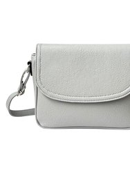 Crossbody With Front Flap - Light Grey