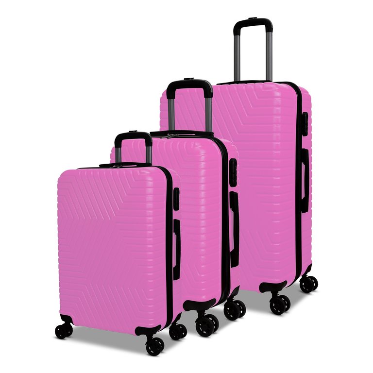 Lattitude Collection Luggage 3P SET - Pink
