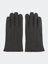 Men's Goat Skin Leather Glove - Black