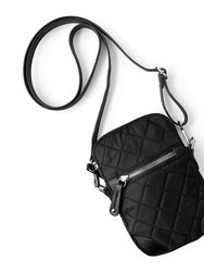 Nicci Nylon Phone Bag - Black