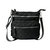 Nylon Crossbody W/pu Trim - Black