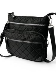 Nylon Crossbody W/pu Trim