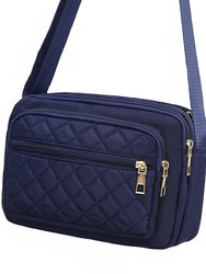 Nylon Quilted Bag - Navy