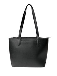 Tote With Slit Pocket - Black