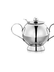 Spheres Sugar Bowl & Spoon - Silver