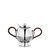 Spheres Sugar Bowl Wicker Handle - Silver