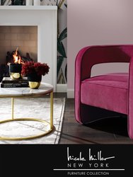 Aldo Accent Chair - Fuchsia