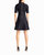 Alice Short Sleeve A-Line Dress In Very Black