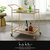 Amaya Bar Cart - Gold/Walnut