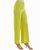 Claire Stretch Crepe Wide Leg Pants In Citrine