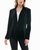 Estella Velvet Blazer In Very Black And Silver - Very Black And Silver