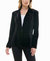 Estella Velvet Blazer In Very Black And Silver - Very Black And Silver