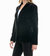 Estella Velvet Blazer In Very Black And Silver