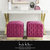 Griffin Ottoman - Fuchsia/Gold