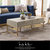 Isidro Coffee Table - Cream White/Gold