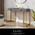 Isidro Console Table - Grey/Gold