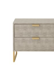 Isidro Side Table - Cream White/Gold