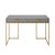 Isidro Writing Desk - Grey/Gold