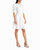 Jessie Pleated Shoulder A-Line Dress In Brilliant White