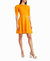 Jessie Pleated Shoulder A-Line Dress In Flame Orange