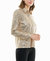 Nora Sequin Button Front Shirt In Champagne