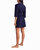 Peached Jersey Three-Piece Sleepwear Set In Peacoat