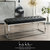 Santos Bench - Black/Chrome