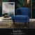 Trung Accent Chair - Navy/Gold