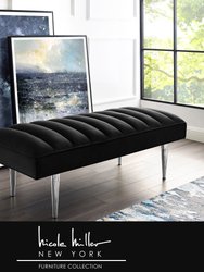 Vincenzo Bench - Black/Chrome