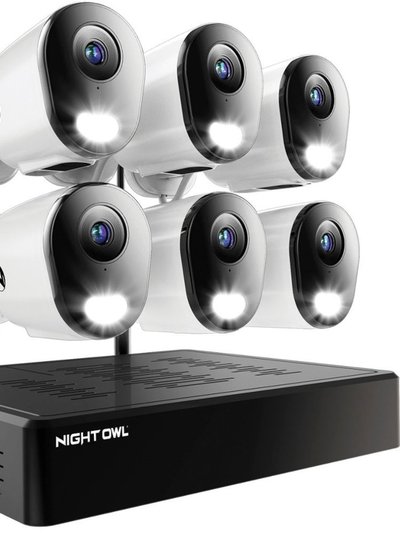 Night Owl 10 Channel 1440p Wireless Smart Security System - White product