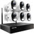 10 Channel 1440p Wireless Smart Security System - White