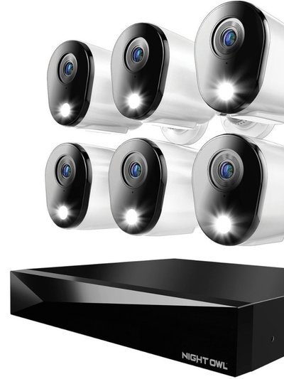 Night Owl 12 Channel 2160p Security System With 2TB DVR - White product