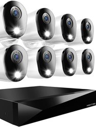 12 Channel DVR Home Security Camera System - 8 Pack