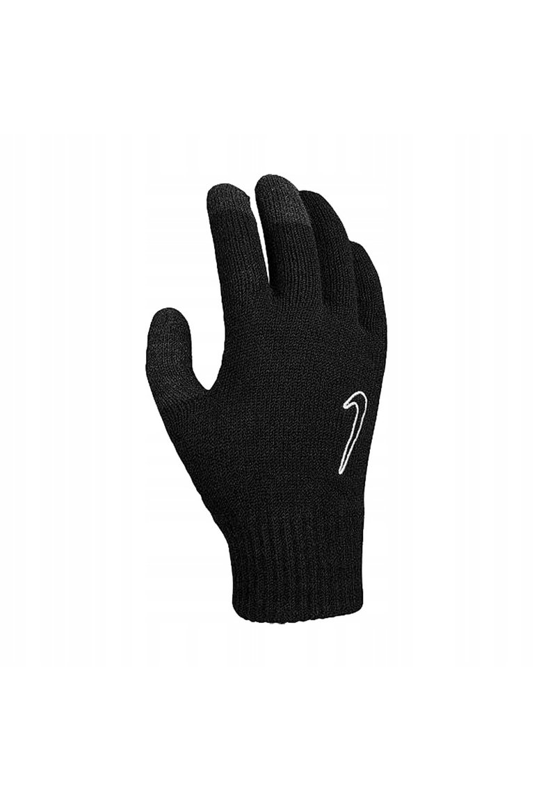 Childrens/Kids Knitted Tech Grip Gloves - Black