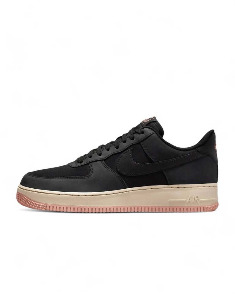 Men's Air Force 1 '07 Lx Shoes In Black/Red Stardust/Sanddrift/Black - Black/Red Stardust/Sanddrift/Black