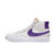 Men's Blazer Mid Iso Sneakers In White Court Purple - White Court Purple