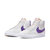 Men's Blazer Mid Iso Sneakers In White Court Purple