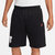 Men's Fleece Graphic Shorts In Black/White-Lt Crimson