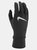 Mens Fleece Running Gloves - Black/Silver Marl