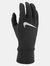 Mens Fleece Running Gloves - Black/Silver Marl