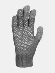 Mens Knitted Twisted Grip Gloves 